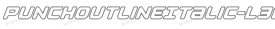 PunchOutlineItalic-L38mD字体转换