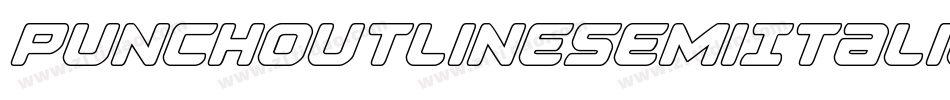 PunchOutlineSemiItalic-X3qdj字体转换