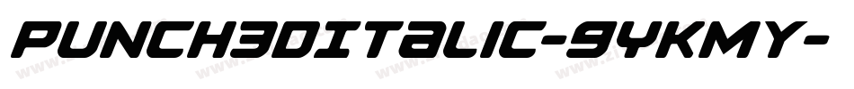 Punch3DItalic-9YKmy字体转换