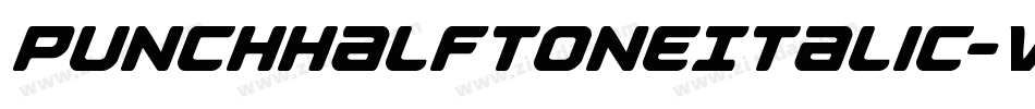 PunchHalftoneItalic-vmAd7字体转换