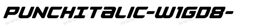 PunchItalic-w1Gd8字体转换