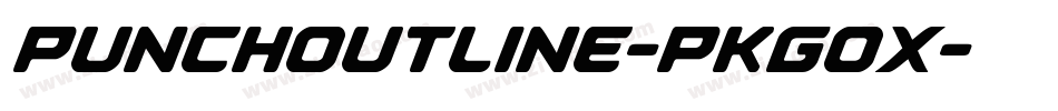 PunchOutline-PKGox字体转换