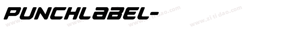 Punchlabel字体转换