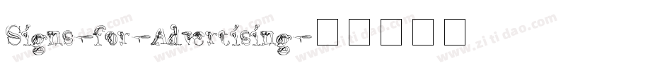 Signs-for-Advertising字体转换