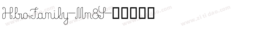 HboFamily-Mm8Y字体转换