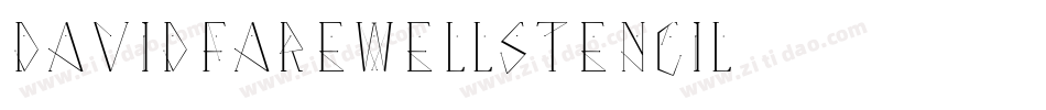 DavidFarewellStencil字体转换