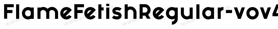 FlameFetishRegular-vov4字体转换
