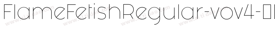FlameFetishRegular-vov4字体转换