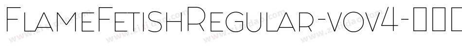 FlameFetishRegular-vov4字体转换