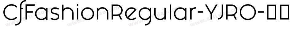 CfFashionRegular-YJRO字体转换