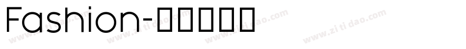 Fashion字体转换