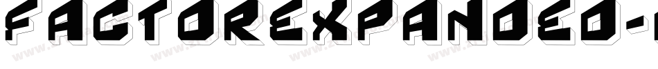 FactorExpanded-pzXR字体转换