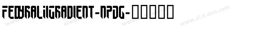 FedyralIiGradient-nPDg字体转换
