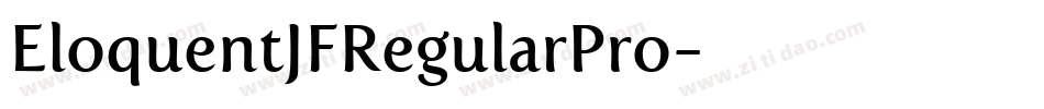 EloquentJFRegularPro字体转换 EloquentJFRegularPro字体转换