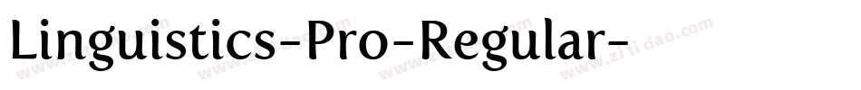 Linguistics-Pro-Regular字体转换