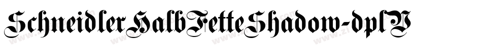 SchneidlerHalbFetteShadow-dplV字体转换