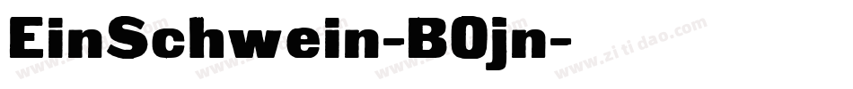 EinSchwein-B0jn字体转换
