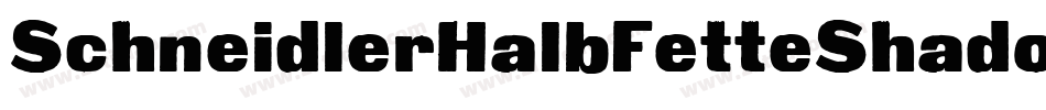 SchneidlerHalbFetteShadow-dplV字体转换