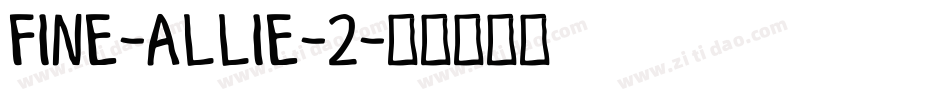 Fine-Allie-2字体转换