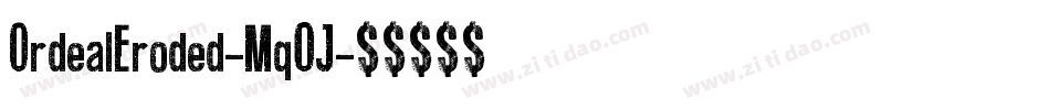 OrdealEroded-Mq0J字体转换