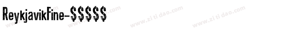 ReykjavikFine字体转换
