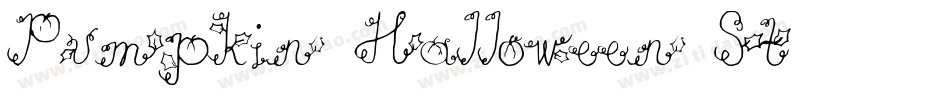 Pumpkin-Halloween-St字体转换