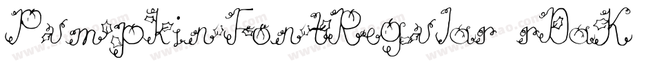 PumpkinFontRegular-rDaK字体转换