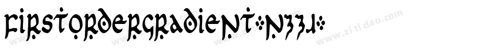 FirstOrderGradient-nzZJ字体转换
