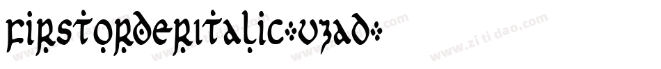 FirstOrderItalic-vzaD字体转换