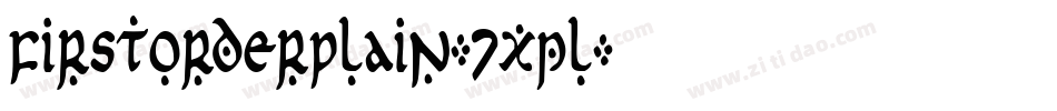 FirstOrderPlain-7xpl字体转换