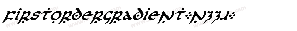 FirstOrderGradient-nzZJ字体转换