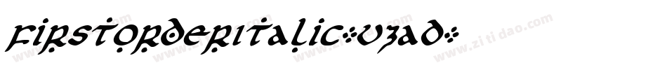 FirstOrderItalic-vzaD字体转换