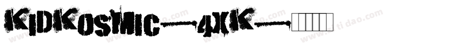 KidKosmic-4xK字体转换
