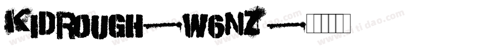 KidRough-W6nz字体转换