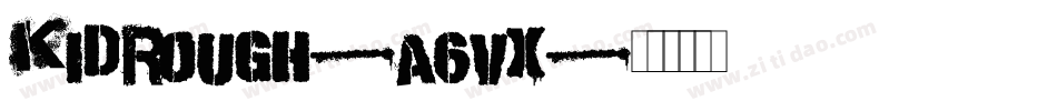 KidRough-a6vx字体转换
