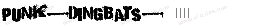 Punk-Dingbats字体转换