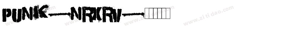 Punk-nRxrV字体转换