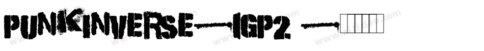 PunkInverse-1GP20字体转换
