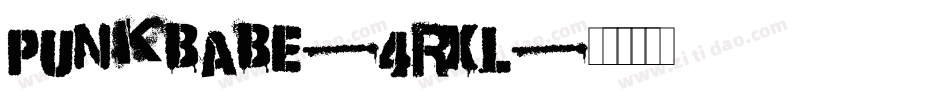 Punkbabe-4Rxl字体转换