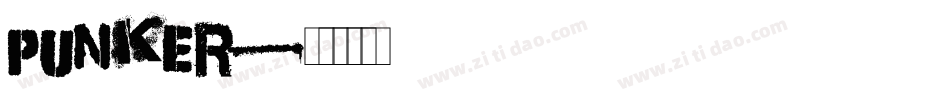 Punker字体转换