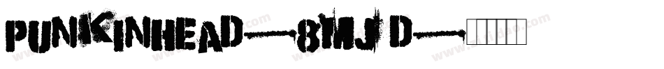 Punkinhead-8MjD字体转换