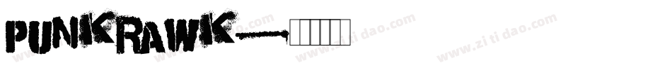 Punkrawk字体转换