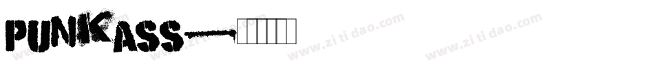 punkass字体转换
