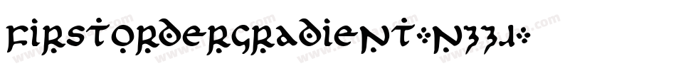 FirstOrderGradient-nzZJ字体转换