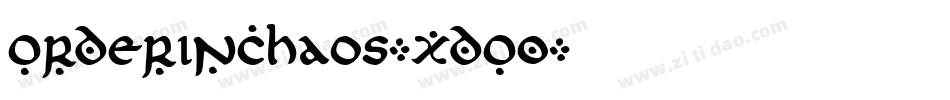 OrderInChaos-xdO0字体转换