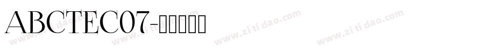 ABCTEC07字体转换