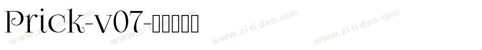 Prick-v07字体转换