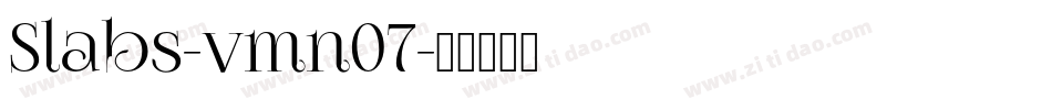 Slabs-vmn07字体转换