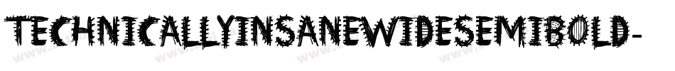 TechnicallyInsaneWidesemibold-EJEW字体转换 TechnicallyInsaneWidesemibold-EJEW字体转换