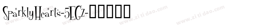 SparklyHearts-5EGz字体转换 SparklyHearts-5EGz字体转换